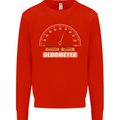 70th Birthday 70 Year Old Ageometer Funny Mens Sweatshirt Jumper Bright Red