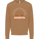 70th Birthday 70 Year Old Ageometer Funny Mens Sweatshirt Jumper Caramel Latte