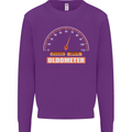70th Birthday 70 Year Old Ageometer Funny Mens Sweatshirt Jumper Purple