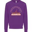 70th Birthday 70 Year Old Ageometer Funny Mens Sweatshirt Jumper Purple