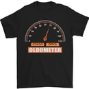 70th Birthday 70 Year Old Ageometer Funny Mens T-Shirt 100% Cotton Black