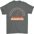 70th Birthday 70 Year Old Ageometer Funny Mens T-Shirt 100% Cotton Charcoal