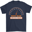 70th Birthday 70 Year Old Ageometer Funny Mens T-Shirt 100% Cotton Navy Blue