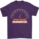 70th Birthday 70 Year Old Ageometer Funny Mens T-Shirt 100% Cotton Purple