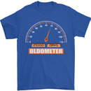 70th Birthday 70 Year Old Ageometer Funny Mens T-Shirt 100% Cotton Royal Blue
