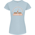 70th Birthday 70 Year Old Ageometer Funny Womens Petite Cut T-Shirt Light Blue