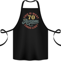 70th Birthday 70 Year Old Awesome Looks Like Cotton Apron 100% Organic Black