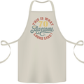 70th Birthday 70 Year Old Awesome Looks Like Cotton Apron 100% Organic Natural