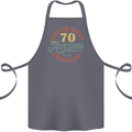 70th Birthday 70 Year Old Awesome Looks Like Cotton Apron 100% Organic Steel