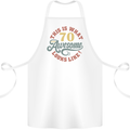 70th Birthday 70 Year Old Awesome Looks Like Cotton Apron 100% Organic White