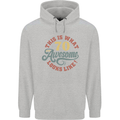 70th Birthday 70 Year Old Awesome Looks Like Mens 80% Cotton Hoodie Sports Grey