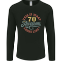 70th Birthday 70 Year Old Awesome Looks Like Mens Long Sleeve T-Shirt Black