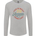 70th Birthday 70 Year Old Awesome Looks Like Mens Long Sleeve T-Shirt Sports Grey
