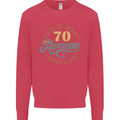 70th Birthday 70 Year Old Awesome Looks Like Mens Sweatshirt Jumper Heliconia
