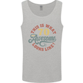 70th Birthday 70 Year Old Awesome Looks Like Mens Vest Tank Top Sports Grey
