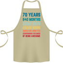70th Birthday 70 Year Old Cotton Apron 100% Organic Khaki