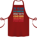 70th Birthday 70 Year Old Cotton Apron 100% Organic Maroon