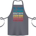 70th Birthday 70 Year Old Cotton Apron 100% Organic Steel