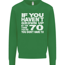 70th Birthday 70 Year Old Don't Grow Up Funny Mens Sweatshirt Jumper Irish Green
