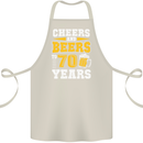 70th Birthday 70 Year Old Funny Alcohol Cotton Apron 100% Organic Natural