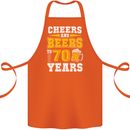 70th Birthday 70 Year Old Funny Alcohol Cotton Apron 100% Organic Orange