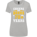 70th Birthday 70 Year Old Funny Alcohol Womens Wider Cut T-Shirt Sports Grey