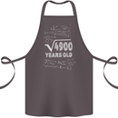 70th Birthday 70 Year Old Geek Funny Maths Cotton Apron 100% Organic Dark Grey
