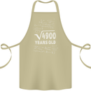 70th Birthday 70 Year Old Geek Funny Maths Cotton Apron 100% Organic Khaki