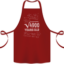 70th Birthday 70 Year Old Geek Funny Maths Cotton Apron 100% Organic Maroon