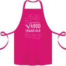 70th Birthday 70 Year Old Geek Funny Maths Cotton Apron 100% Organic Pink