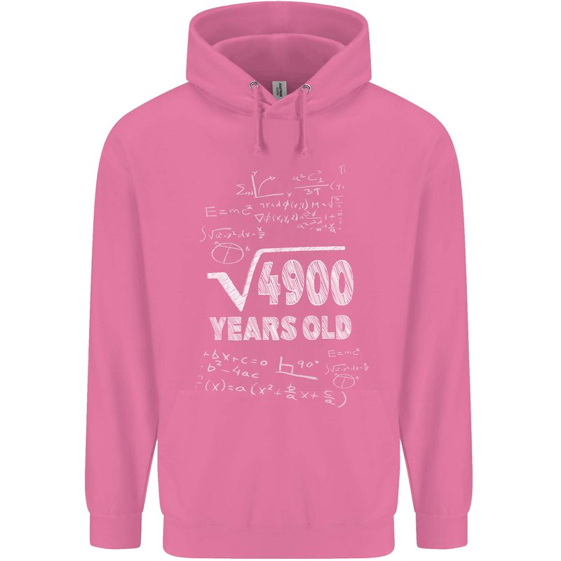 70th Birthday 70 Year Old Geek Funny Maths Mens 80% Cotton Hoodie Azelea