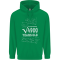 70th Birthday 70 Year Old Geek Funny Maths Mens 80% Cotton Hoodie Irish Green