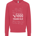 70th Birthday 70 Year Old Geek Funny Maths Mens Sweatshirt Jumper Heliconia