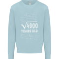 70th Birthday 70 Year Old Geek Funny Maths Mens Sweatshirt Jumper Light Blue