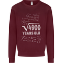 70th Birthday 70 Year Old Geek Funny Maths Mens Sweatshirt Jumper Maroon