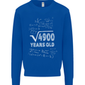 70th Birthday 70 Year Old Geek Funny Maths Mens Sweatshirt Jumper Royal Blue