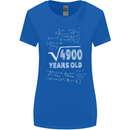 70th Birthday 70 Year Old Geek Funny Maths Womens Wider Cut T-Shirt Royal Blue
