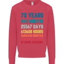 70th Birthday 70 Year Old Mens Sweatshirt Jumper Heliconia