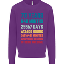 70th Birthday 70 Year Old Mens Sweatshirt Jumper Purple