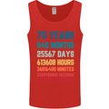 70th Birthday 70 Year Old Mens Vest Tank Top Red