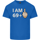 70th Birthday Funny Offensive 70 Year Old Mens Cotton T-Shirt Tee Top Royal Blue