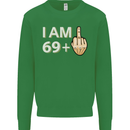 70th Birthday Funny Offensive 70 Year Old Mens Sweatshirt Jumper Irish Green