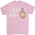70th Birthday Funny Offensive 70 Year Old Mens T-Shirt 100% Cotton Light Pink