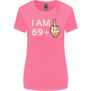 70th Birthday Funny Offensive 70 Year Old Womens Wider Cut T-Shirt Azalea