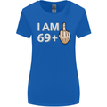70th Birthday Funny Offensive 70 Year Old Womens Wider Cut T-Shirt Royal Blue