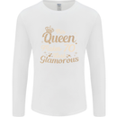 70th Birthday Queen Seventy Years Old 70 Mens Long Sleeve T-Shirt White