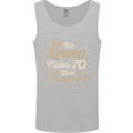 70th Birthday Queen Seventy Years Old 70 Mens Vest Tank Top Sports Grey