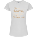 70th Birthday Queen Seventy Years Old 70 Womens Petite Cut T-Shirt White