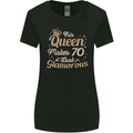 70th Birthday Queen Seventy Years Old 70 Womens Wider Cut T-Shirt Black