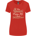 70th Birthday Queen Seventy Years Old 70 Womens Wider Cut T-Shirt Red